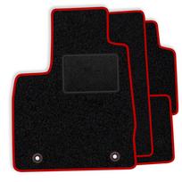 [BLM]KI002 red - Set of velour floor mats to fit Kia Picanto I 2004-2011 - red trim