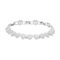 Swarovski Ariana Grande Capsule Collection X Ariana Grande Collaboration Logo Design Rhodium-Plated Bracelet Women bracelet Silver 5720860 Box (Random Color)