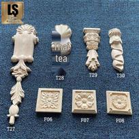 Roman Fluted Column Capitals & Wood Carving Décor for Cabinets and Fireplaces F06 Model 4cm