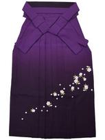 [KIMONOMACHI] [Kyoto Kimono Town] Graduation Ceremony Hakama (Sold Separately) Gradient Cherry Blossom Embroidery, Blurred, Women's Purple, Size L,
