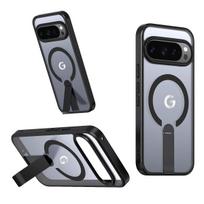 PC+TPU Hybrid Armor Invisible Bracket Case For Google Pixel 10 9 A Pro XL Wireless Charge Military Anti-Drop Buffer Rugged Cover Google Pixel 10