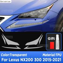 Car Headlight Protection Transparent Anti-Scratch Protective Film TPU Stickers For LEXUS NX 200 300 2015- Accessories Transparent