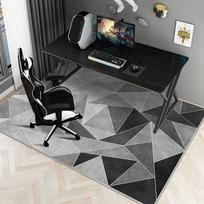 VIKAMA Simple e-Sports Chair Floor Mat Study Desk Computer Swivel Chair Carpet Bedroom Soiled Foot Mat Carpet Home Decor 40x60cm( 15x23in )