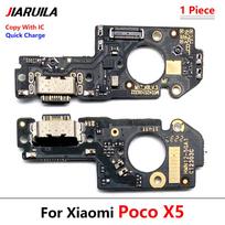 NEW USB Charging Port Microphone Dock Connector Board Flex Cable For Xiaomi Poco F5 F4 F3 GT X5 X6 Pro F4 5G M5S C61 C65 M6 4G X5 With IC