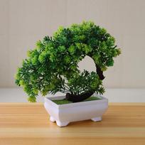 Artificial Plastic Plants Bonsai Small Tree Fake Flower Room Living Room Table Decoration Home Wedding Garden Decor Ornaments