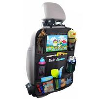 Car Backseat Organizer with Touch Screen Tablet Holder Auto Storage Pockets Cover Car Seat Back Protectors for Trip Kids Travel