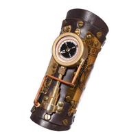 Stylish Steampunk Wrist Guard with Compass Wrist Cuffs for Halloween Fashionable Outfit black
