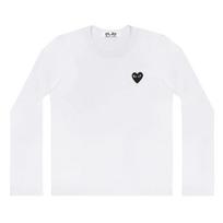 COMME des GARCONS PLAY CDG Unisex Long Sleeve T-Shirt AX-T120-051 White XL white