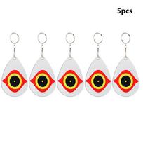 5Pcs Eye Pattern Reflective Bird Repellent Decoration Ornament for Orchard Garden Balcony
