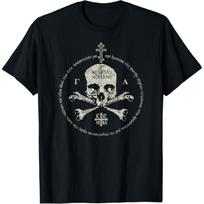 Vintage Eastern Orthodox Cross Skull IC XC NIKA Jesus Church unisex T-Shirt S įvairiaspalvis
