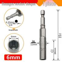 8mm Deep Air Screwdriver with 5.5mm Hex Nut Bit & Socket Wrench Head