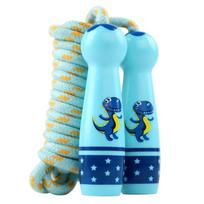 Children's Adjustable Cotton Jump Ropes Sport Fitness Lovely Cartoon Skipping Handle Fillet Design Outdoor Sports Toy pink