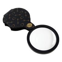 15X Folding Optical Glass Pocket Magnifier with Case HD Lens for Repair Read Hobby Professional Portable