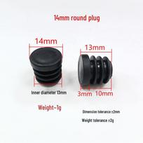10-100mm Plastikinis galinis dangtelis vidinis kamštis apvaliems vamzdžiams