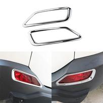 For Toyota RAV4 RAV 4 2013 2014 2015 Chrome Front Rear Foglight Fog Light Lamp Cover Trim Frame Sticker Exterior Accessories gray