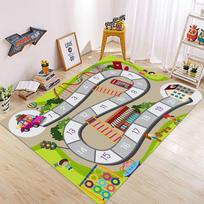 Oversized Snakes Ladders Colorful Rug Carpet for Living Room Bedroom Decor Kids Room Area Nonslip Floor Mat Child Soft Play Mat 50X80CM