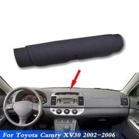 For Toyota Camry XV30 02-06 Leather Dashboard Dash Cover Protector Pad Mat Black