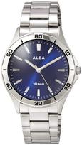 Seiko Watch AQPK411 Men's Alba Sports Wristwatch, Water Resistant for Daily Use (10 ATM), Domed Inorganic Glass, Silver