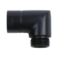 1 Pcs G1/2 Hand Shower Top Spray Elbow Black Angle Female Thread And Male Thread 90 ° Shower Head Elbow Adapter