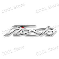 3D Chromo Fiesta Metalinės Raidės Logotipas Automobilio Stilius Šoninis Sparnas Galinė Bagažinė Lipdukas Ženklelis Fiesta Emblemai MK3 MK4 MK5 Priedas white