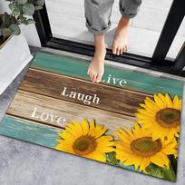 Welcome Mat Inspirational Motivational Quotes Indoor Doormat Indoor Front Floor Mat Anti-slip Area Rug Soft Bedroom Carpet 40cm x 60cm