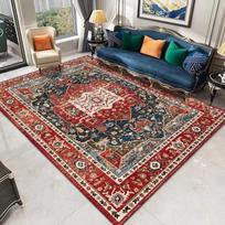 Retro Persian Ethnic Carpets Turkish Rugs for Living Room Bedside Bedroom Vintage Floor Mats Entrance Doormat Carpet Large Rug 40x60cm