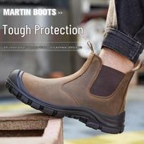 Men's Steel Toe High-Top Safety Work Boots ruda