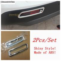 Car Front Rear Fog Lights Lamps Eyelid Eyebrow Decoration Cover Trim For Suzuki Vitara Escudo 2015 -  ABS Chrome Accessories Rear Fog Light black