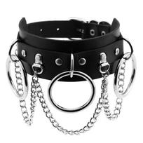 1 vnt. odinė „Choker“ moteriška apykaklė moterims „Goth Punk“ grandinėlė Harajuku karoliai Seksualūs veganų „Chocker“ festivalio mergaičių gotikiniai papuošalai juoda