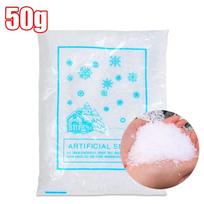 Winter Artificial Fake Snow Christmas Snow Powder Xmas Snowflake Decor for DIY Crafts Village Displays Props Holiday Supplies white