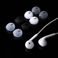 Madingas universalus Airpods ausinių dėklas Dangtelis Silikoninis Neslystantis Guminis Minkšti Ausų Antgaliai Kepurėlės iPhone Ausinėms Ausų Antgaliai transparent- gray