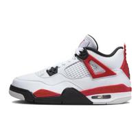 Jordan 4 Retro Red Cement GS 408452-161 35.5 white