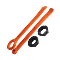 Universal Motorcycle Tire Repair Tyre Lever Wrench Tool Tire Tool Lever Spoon Axles Wrench Tire Change Remove Tool oranžinė