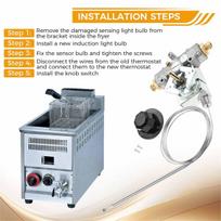 Gas Fryer Thermostat for P5047588 GSA60301800 4290-006 Gas Thermostat with 200-400 F Range 1/4  Stuff Box China Mainland