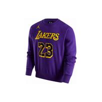 Jordan NBA Los Angeles Lakers Alfanumerinis apvalios apykaklės džemperis su fliso pamušalu Vyriškas džemperis Violetinis DR2409-508 M