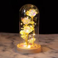 Eternal Rose Glass Dome: Laser-Engraved Roses - Qixi Valentine's Day Gift for Girlfriend