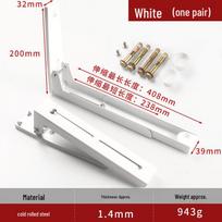 Retractable Wall-Mounted Kitchen Shelf for Microwave Oven, Stainless Steel Bracket