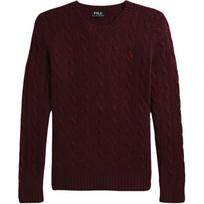 Ralph Lauren pintas apvalios apykaklės vienspalvis vilnos megztinis moterims 211581065-023 XS