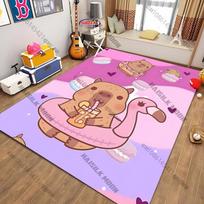 Playful Pink area large size rug for Kids' Rooms or Nurseries carpet for home sofa bedroom, gift mat 40cm x 60cm