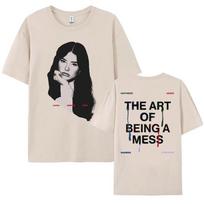 The Art of Being A Mess Photo Tee LAUREN SPENCER SMITH T-shirt Summer Cotton Women Men Tshirt Loose Fashion Singer Print T Shirt S įvairiaspalvis