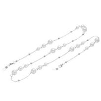 Trendy Pearl Beaded Sunglass Chain Hanging Cord Adjustable Eyeglass Lanyard Anti Drop Nonslip Glasses Straps Eye Accessories sidabras