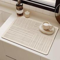 Quick Drying Absorbent Diatomite Mat Modern Drain Pad Kitchen Mat A