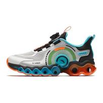 Anta Kids Comfortable Shock Absorbing Wear Resistant Low Top Running Shoes Kids Running Shoes Silver Black White 312345580-3 38