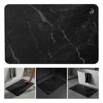 Diatomite Bathroom Mat MARBLE MARBLE Graphite Gray
