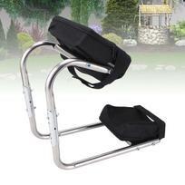 Knee Seat Gardening Tool Stainless Steel Ergonomic Ankle Support Multifunctional Knee Seat Leg Brace for Gardening Work black