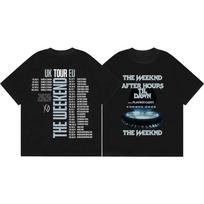 The Weeknd After Hours Til Dawn Turas 2026 Prekės Marškinėliai Hip Hop Trumpomis Rankovėmis Marškinėliai Vyrams Moterims XS gray