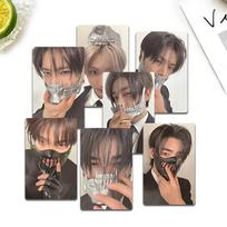 ENHYPEN DESIRE UNLEASH 7 vnt. nuotraukų kortelių rinkinys, Metalinės kaukės koncepcija Lomo kortelės, Heeseung nario nuotraukų kortelės, Kpop stabų prekių dovana ENGENE beige