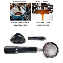 51mm Bottomless Portafilter Barista Machine Comfortable Grip Ergonomic Coffee Accessories