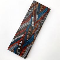 1pcs Knife Handle G10 Composite Material Damascus Pattern Emplate Supplies 130/670mm Long colorful 130X43X1MM