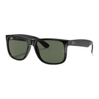 RayBan square stylish minimalist sunglasses in black 55 juoda